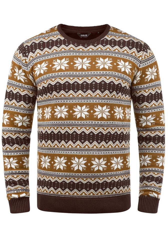 !Solid Strickpullover SDWinno Strickpulli mit Weihnachtsmuster von !Solid