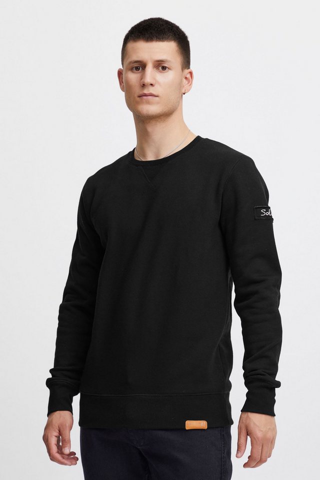 !Solid Sweatshirt SDTrip O-Neck Sweatpullover mit Fleece-Innenseite von !Solid