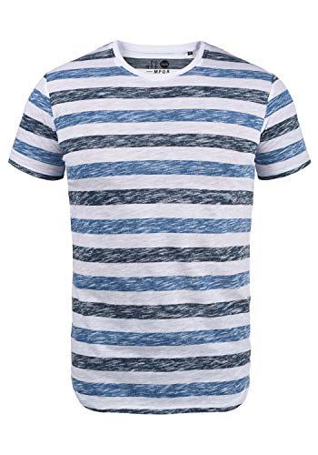 Solid TET Herren T-Shirt Kurzarm Shirt Mit Streifen Und Rundhalsausschnitt, Größe:S, Farbe:Strong Blue (1531) von Solid