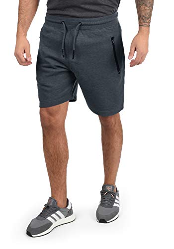 Solid Taras Herren Sweatshorts Kurze Hose Jogginghose Mit Verschließbaren Eingriffstaschen Und Kordel Regular Fit, Größe:L, Farbe:Insignia Blue Melange (8991) von Solid