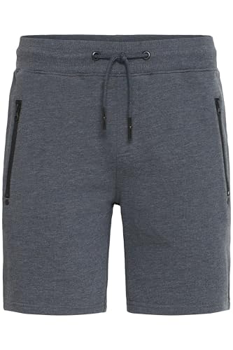 !Solid SDTaras Herren Sweatshorts Kurze Hose Jogginghose mit Kordelzug Reißverschlusstaschen Baumwollmischung Regular fit, Größe:XL, Farbe:Insignia Blue Melange (8991) von !Solid