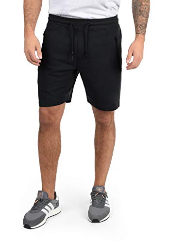 Solid Taras Herren Sweatshorts Kurze Hose Jogginghose Mit Verschließbaren Eingriffstaschen Und Kordel Regular Fit, Größe:XXL, Farbe:Black (9000) von Solid