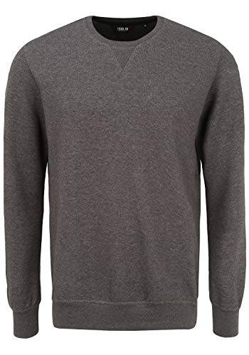 Solid Temet Herren Sweatshirt Pullover Pulli mit Rundhalsausschnitt, Größe:XL, Farbe:Dark Grey Melange (1940071) von Solid