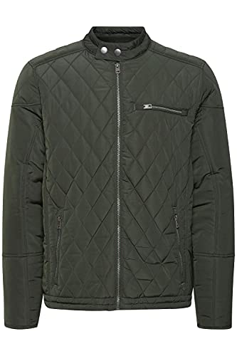 Solid Temmey Herren Steppjacke Übergangsjacke Jacke leicht wattiert mit Stehkragen, Größe:L, Farbe:Deep Forest (196110) von Solid