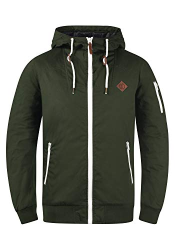 !Solid SDTilly Herren Übergangsjacke Herrenjacke Jacke mit Kapuze Reißverschlusstaschen Regular fit, Größe:L, Farbe:Climb Ivy (3785) von !Solid