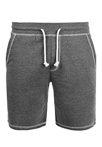 Solid Toljan Herren Sweatshorts Kurze Hose Jogginghose Mit Melierung Und Kordel Regular Fit, Größe:3XL, Farbe:Dark Grey Melange (8288) von Solid