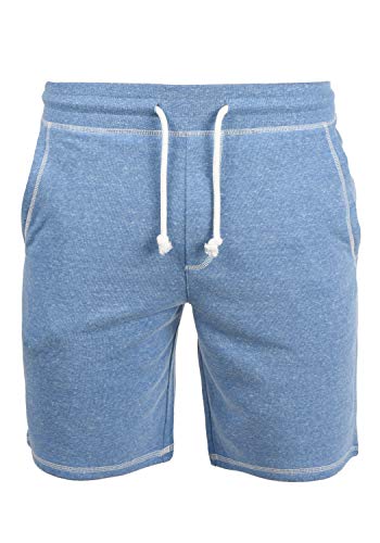 Solid Toljan Herren Sweatshorts Kurze Hose Jogginghose Mit Melierung Und Kordel Regular Fit, Größe:XXL, Farbe:Palace Blue M (5612M) von Solid