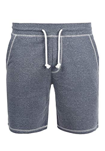 Solid Toljan Herren Sweatshorts Kurze Hose Jogginghose Mit Melierung Und Kordel Regular Fit, Größe:L, Farbe:Insignia Blue Melange (8991) von Solid