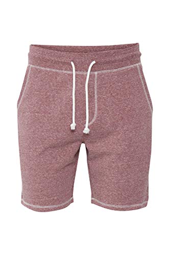 Solid Toljan Herren Sweatshorts Kurze Hose Jogginghose mit Melierung und Kordel Regular Fit, Größe:XL, Farbe:Wine Red Melange (8985) von Solid