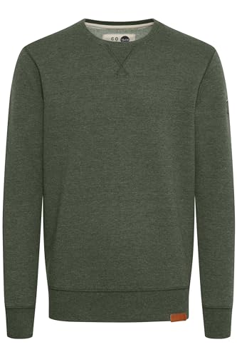 !Solid SDTrip O-Neck Herren Sweatshirt Pullover Sweater mit Rundhals-Ausschnitt Rippbündchen Baumwollmischung Regular fit, Größe:S, Farbe:Climb Ivy Melange (8785) von !Solid