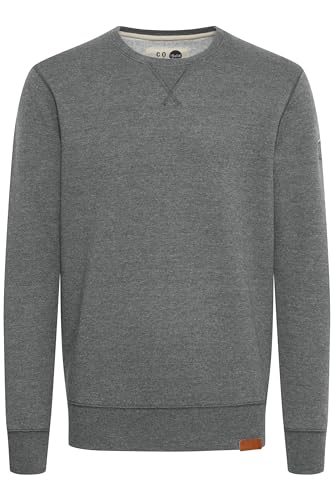 Solid Trip O-Neck Herren Sweatshirt Pullover Pulli Mit Rundhalsausschnitt Und Fleece-Innenseite, Größe:XL, Farbe:Grey Melange (8236) von Solid
