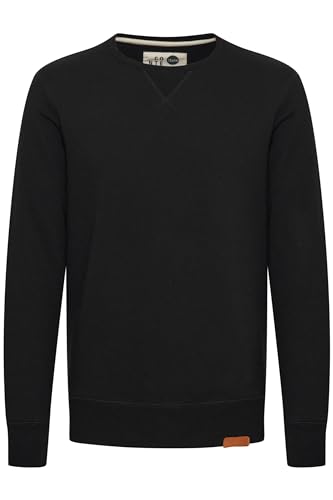Solid Trip O-Neck Herren Sweatshirt Pullover Pulli Mit Rundhalsausschnitt Und Fleece-Innenseite, Größe:XXL, Farbe:Black (9000) von Solid