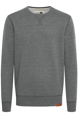 !Solid SDTrip O-Neck Herren Sweatshirt Pullover Sweater mit Rundhals-Ausschnitt Rippbündchen Baumwollmischung Regular fit, Größe:2XL, Farbe:Grey Melange (8236) von !Solid