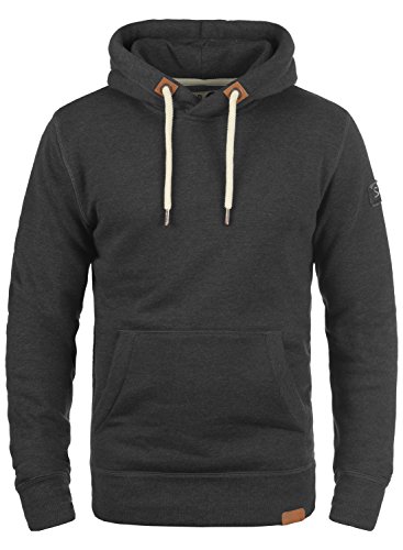 Solid TripHood Herren Kapuzenpullover Hoodie Pullover Mit Kapuze Und Fleece-Innenseite, Größe:XL, Farbe:Dark Grey Melange (8288) von !Solid