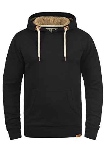 Solid TripHood Pile Herren Kapuzenpullover Hoodie Sweatshirt Mit Teddyfutter Meliert, Größe:XL, Farbe:Black Pil (P9000) von Solid