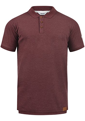 Solid TripPolo Herren Poloshirt Polohemd T-Shirt Shirt Mit Polokragen, Größe:L, Farbe:Wine Red Melange (8985) von Solid