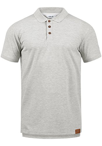 Solid TripPolo Herren Poloshirt Polohemd T-Shirt Shirt Mit Polokragen, Größe:M, Farbe:Light Grey Melange (8242) von Solid