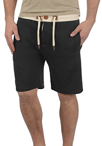 !Solid TripShorts Herren Sweatshorts Kurze Hose Jogginghose Mit Fleece-Innenseite Und Kordel Regular Fit, Größe:M, Farbe:Black (9000) von !Solid