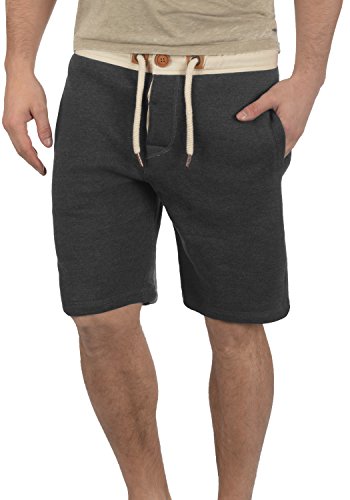 !Solid TripShorts Herren Sweatshorts Kurze Hose Jogginghose Mit Fleece-Innenseite Und Kordel Regular Fit, Größe:M, Farbe:Dark Grey Melange (8288) von !Solid