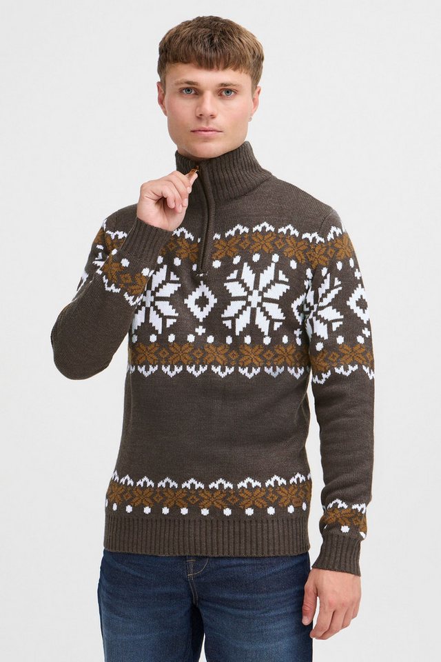 !Solid Troyer SDNorwin Strickpulli mit Norweger Strickmuster von !Solid