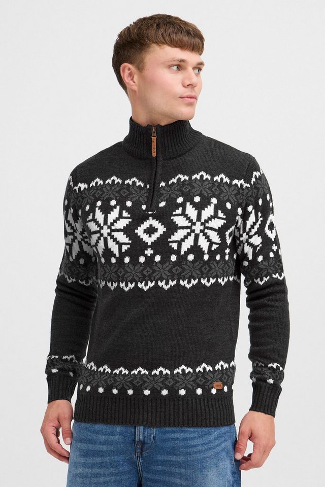 !Solid Troyer SDNorwin Strickpulli mit Norweger Strickmuster von !Solid