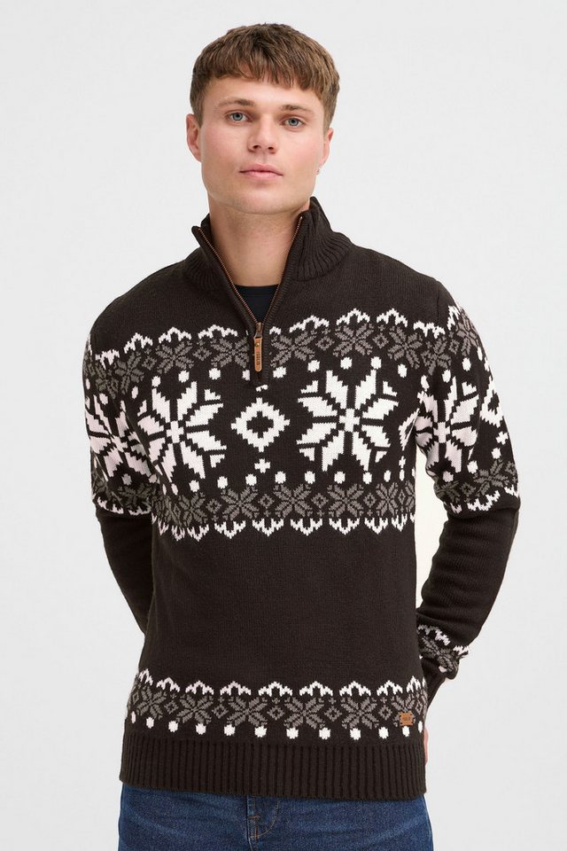 !Solid Troyer SDNorwin Strickpulli mit Norweger Strickmuster von !Solid