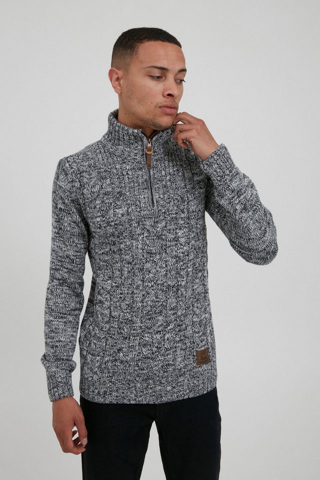 !Solid Troyer SDPankraz Strickpulli mit Zopfstrickmuster von !Solid