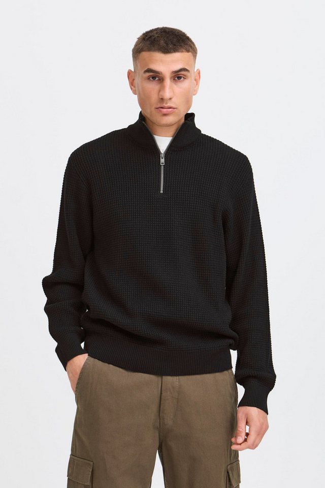 !Solid Troyer SDRIVER HALFZIP Modischer Grobstrick-Troyer von !Solid