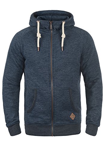 !SOLID SDVitu Zip-Hoodie Herren Sweatjacke Kapuzenjacke Hoodie mit Kapuze und Reißverschluss, Größe:L, Farbe:Insignia Blue Melange (8991) von !Solid