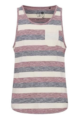 Solid Whicco Herren Tank Top Mit Rundhalsausschnitt Aus 100% Baumwolle Regular Fit, Größe:L, Farbe:Wine Red (0985) von Solid