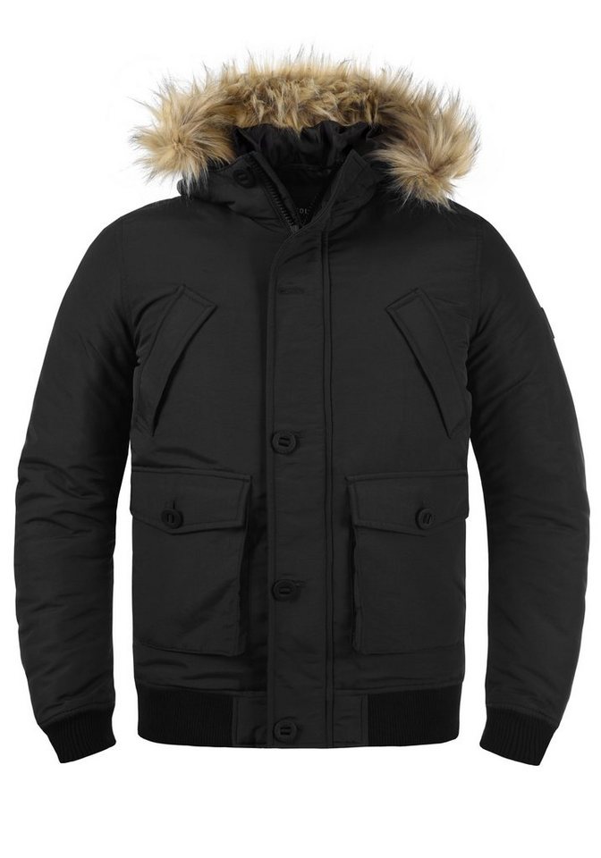 !Solid Winterjacke SDFrio Winterjacke mit Kapuze und abnehmbarem Kunstell von !Solid