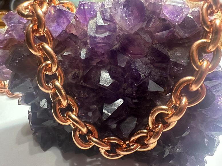 Massive Kupferkette Fußkettchen Hergestellt in Den Usa, Einstellbare Länge von SolidCopperJewelry