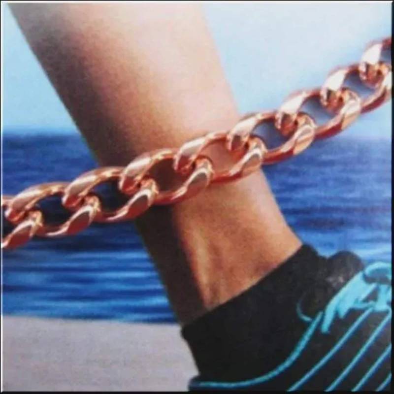 Massive Kupferkette Fußkettchen Hergestellt in Den Usa, Einstellbare Länge von SolidCopperJewelry