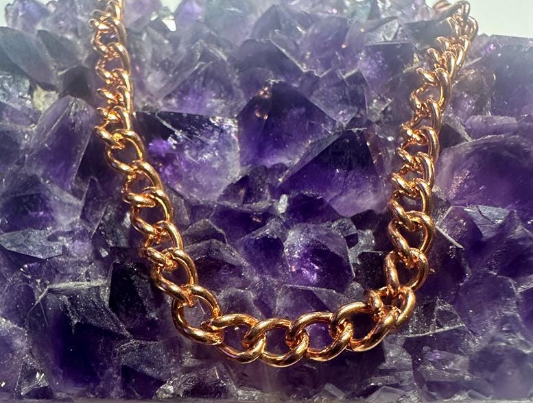 Massive Kupferkette Fußkettchen Leichtes Design, Usa Made von SolidCopperJewelry