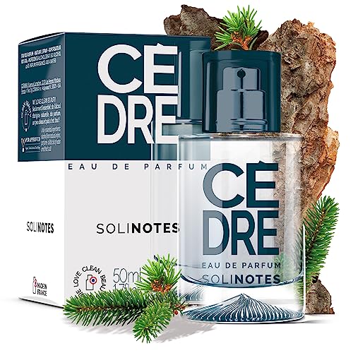 SOLINOTES Cedarwood Parfum für Männer – Eau de Parfum | Raffinierter und beruhigender holziger Duft – hergestellt in Frankreich – vegan – 50 ml von Solinotes