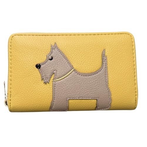 Solis Accessories Scottie Dog Geldbörse mit umlaufendem Reißverschluss - Damen Kunstleder Concertina Geldbörse mit Kartenfächern, Münzfach & Trennwand - Westie Design - 16 x 10 x 2,5 cm, zitronengelb Solis Accessories Scottie Dog Geldbörse mit umlaufendem Reißverschluss - Damen Kunstleder Concertina Geldbörse mit Kartenfächern, Münzfach & Trennwand - Westie Design - 16 x 10 x 2,5 cm, zitronengelb von Solis Accessories