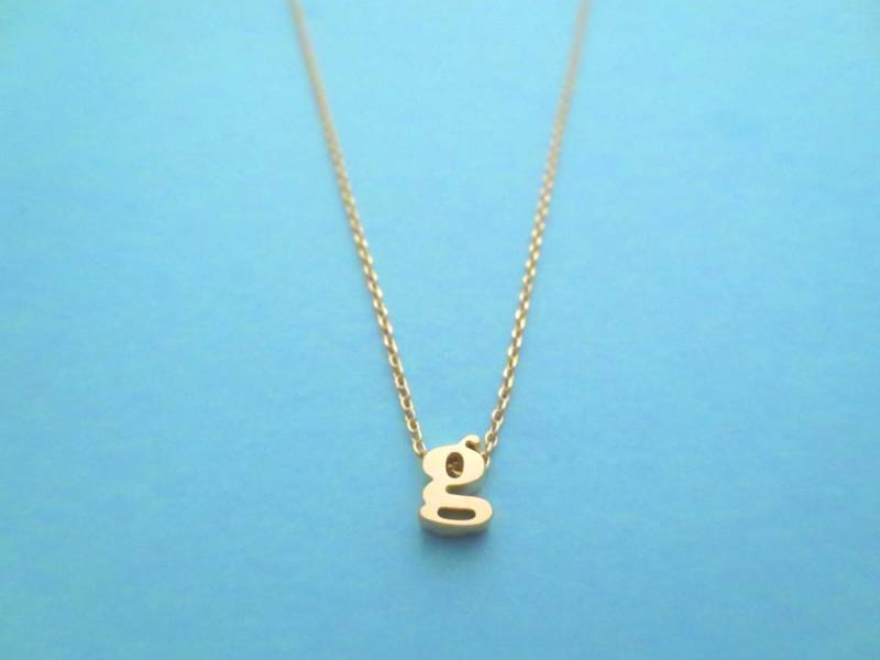Personalisierter Schmuck Kleinbuchstaben Halskette Kleine Buchstabe Anfangsgold Personalisiertes Geschenk Für Ihn Sie Mutter von Solistar