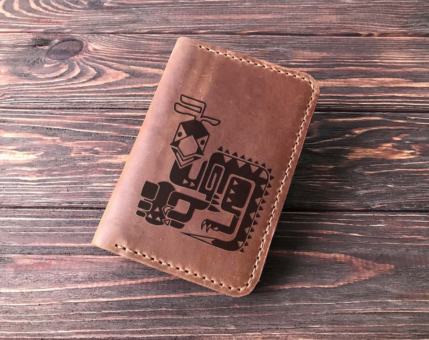 Kulu-Ya-Ku Monster Hunter World Christmas Geschenk Für Gamer Passport Cover Personalisierter Leder Reisepasshalter Mhw Ihn Freund S33 von SolitaryDeer