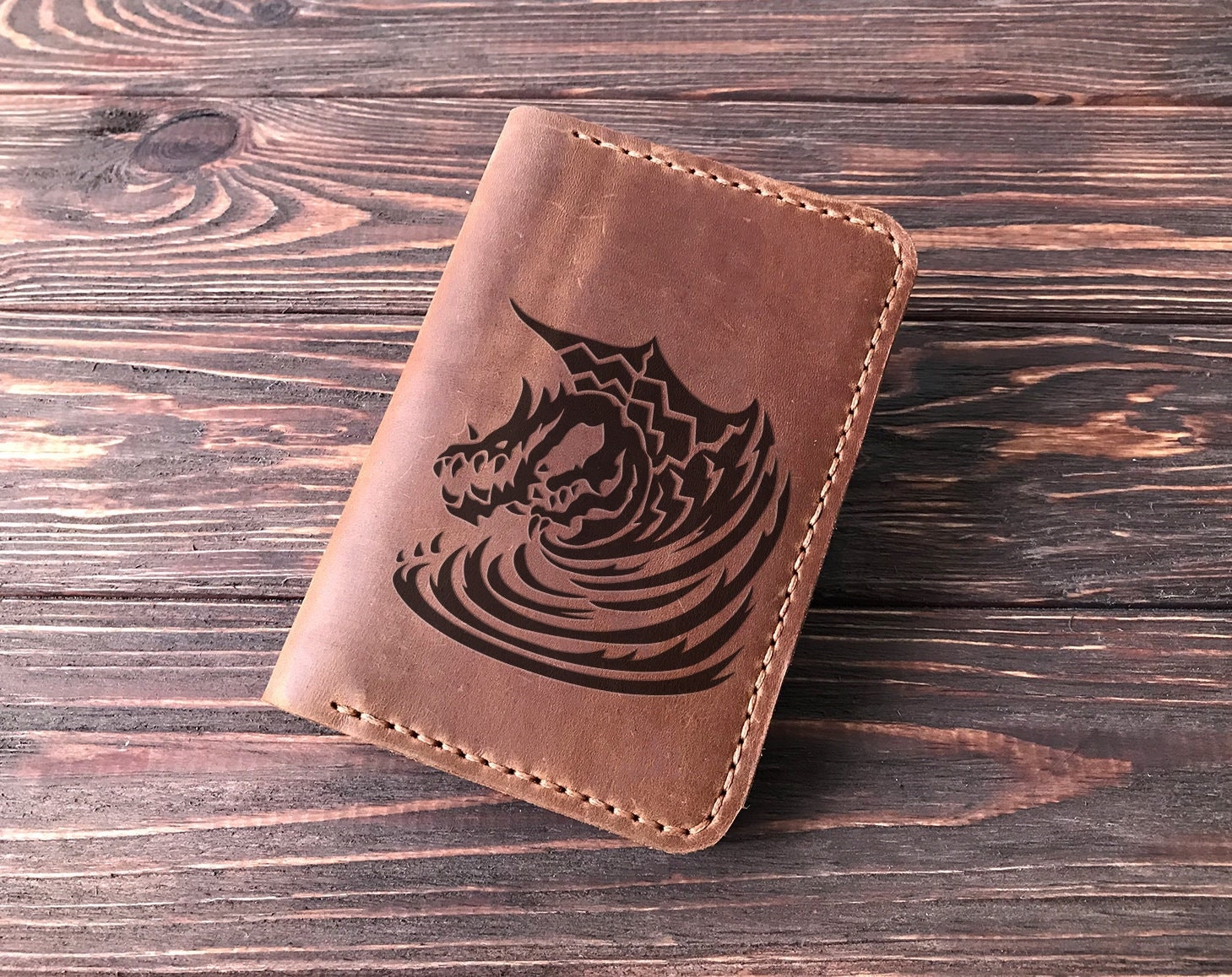 Kushala Daora Monster Hunter World Christmas Geschenk Für Gamer Passport Cover Personalisiert Leder Passhalter Mhw Ihn Ehemann S34 von SolitaryDeer