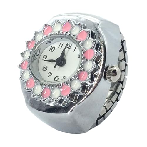 Sollee Ring Uhr - Unisex Fingerringuhr - Zuverlässige Zeitmessung Innovatives Design Vintage Schmuck Für Muttertag Weihnachten Geburtstag von Sollee