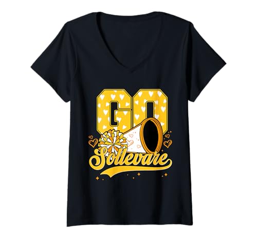 Damen Gehe zu SOLLERVARE RCA House of Uplift T-Shirt mit V-Ausschnitt Damen Gehe zu SOLLERVARE RCA House of Uplift T-Shirt mit V-Ausschnitt von Sollevare Uplift Apparel For Men Women Kids