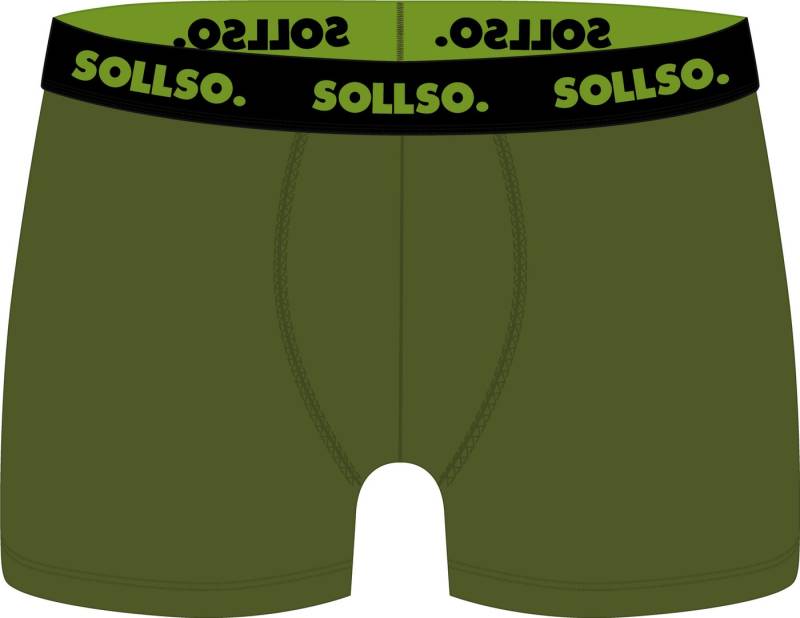 Sollso. Boxershorts Boxershort Sollso. (3er Pack) hergestellt aus atmungsaktiver Bambus-Viskose von Sollso.