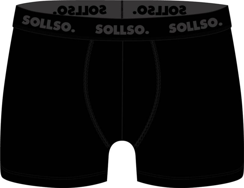 Sollso. Boxershorts Boxershort Sollso. (3er Pack) hergestellt aus atmungsaktiver Bambus-Viskose von Sollso.