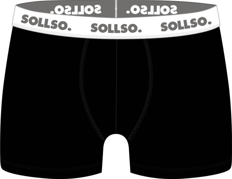 Sollso. Boxershorts Boxershort Sollso. (3er Pack) hergestellt aus atmungsaktiver Bambus-Viskose von Sollso.