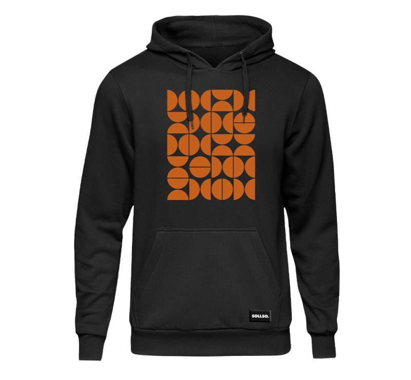 Sollso. Kapuzensweatshirt SOLLSO. Premium Hoodie "Abstract" mit Kapuze von Sollso.