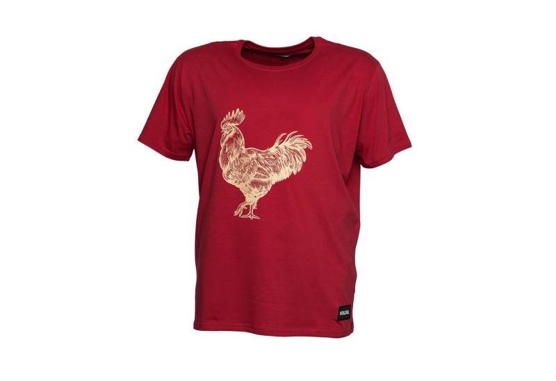 Sollso. Print-Shirt SOLLSO. T-Shirt "Rooster" von Sollso.