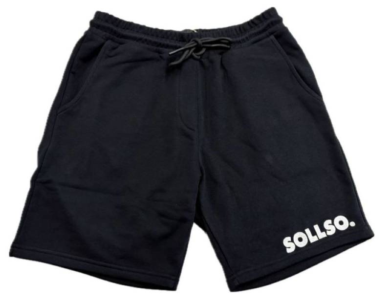 Sollso. Sweatshorts Sweatshorts „SOLLSO.“, Schwarz von Sollso.