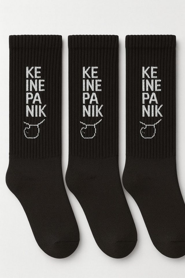 Sollso. Tennissocken Freizeitsocken "Keine Panik" Sollso. Tennissocken Freizeitsocken "Keine Panik" von Sollso.