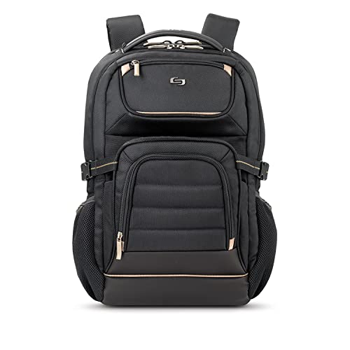 Solo Arc 17,3 Zoll Laptop Rucksack, Schwarz/Braun, Einheitsgröße, Pro742-4 von Solo New York