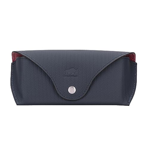 Solo Pelle Brillenetui ROAN aus echtem Leder, Brillen Etui mit Magnetverschluss Sonnenbrillenetui (Carbon) von Solo Pelle
